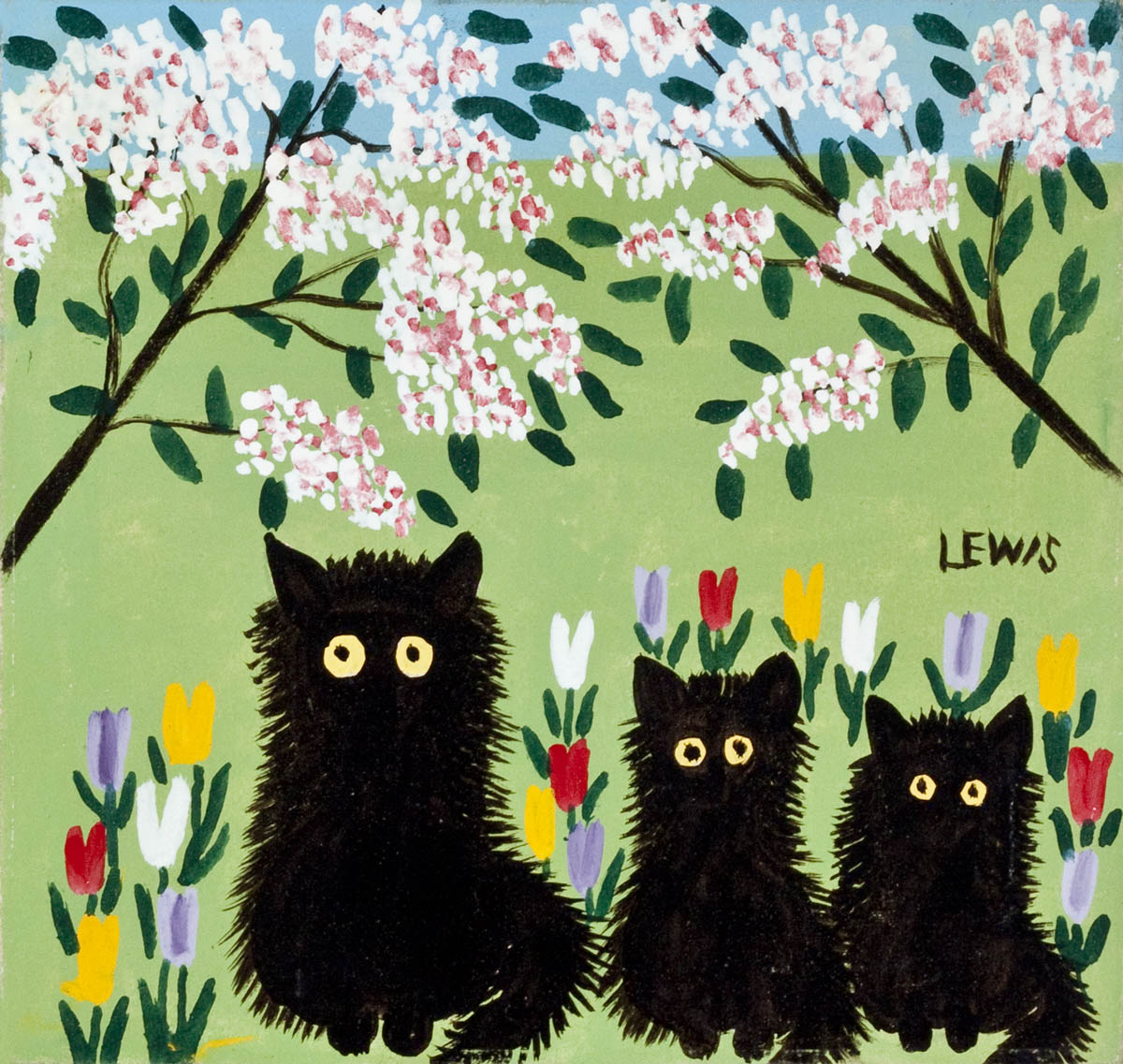 Three Black Cats Maud Lewis Three Black Cats Maud Lewis